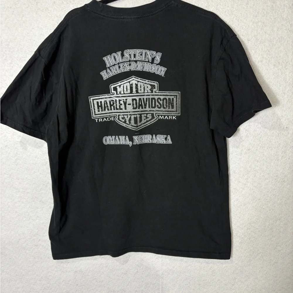 Harley Davidson Black T’Shirt Size XL - Picture 2 of 4